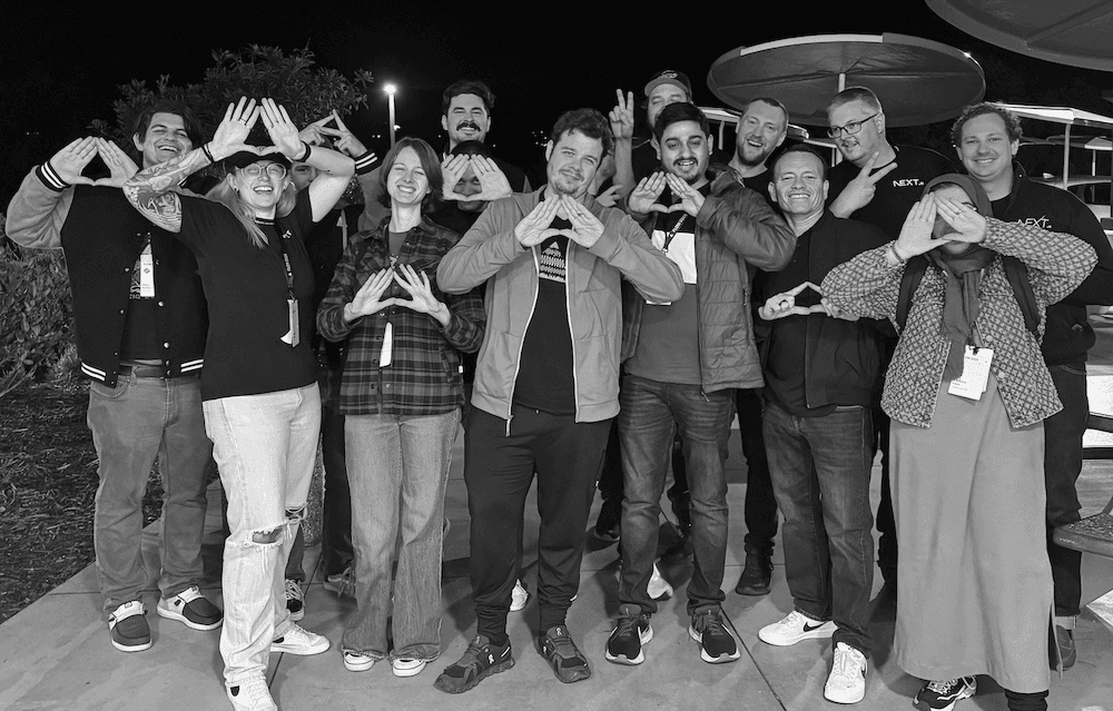 CSE folks outside In-N-Out Burger